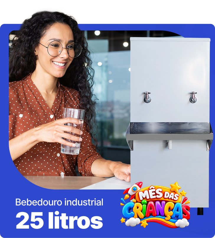 Mês das Crianças — card 25 litros