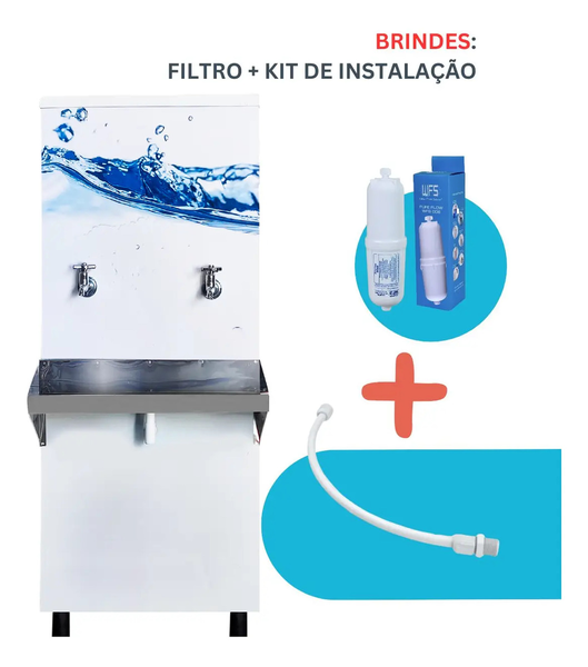 Bebedouro Industrial de 50 Litros Com Adesivo