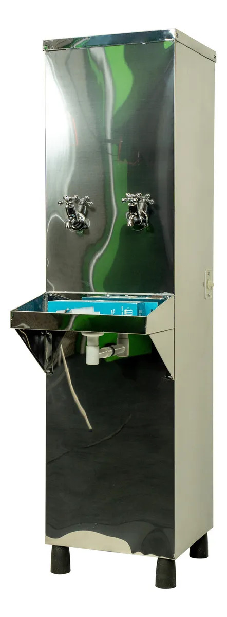 Bebedouro Industrial 25 Litros Inox + Filtro Inox 2 Torneira — foto 1