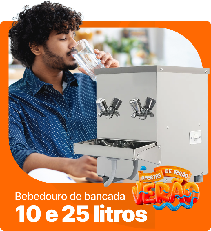 Verão — Bebedouro de bancada 10 e 25 litros