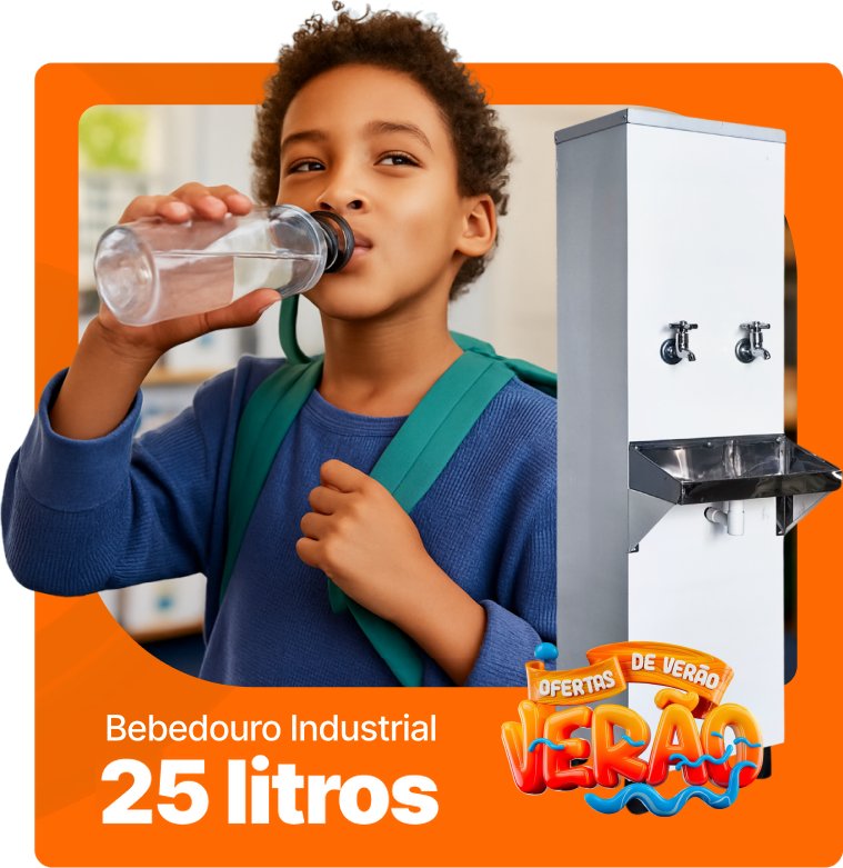 Verão — Bebedouro industrial 25 litros