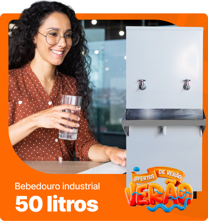 Verão — Bebedouro industrial 50 litros