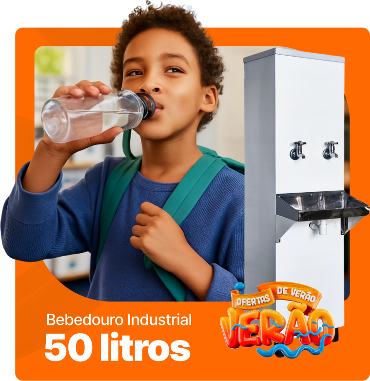 Verão — Bebedouro industrial 50 litros