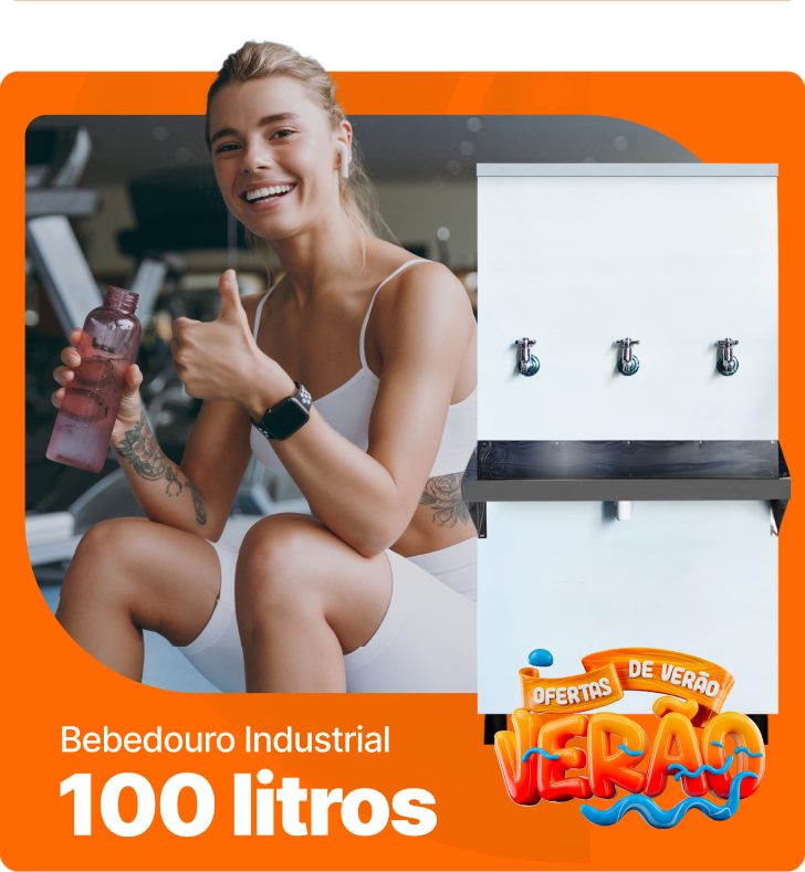 Verão — Bebedouro industrial 100 litros